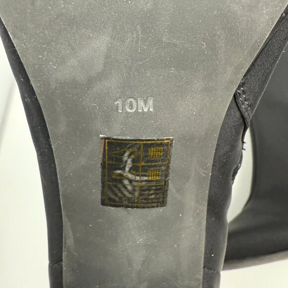 Jeffrey Campbell Siren Bootie Women's 10 Black Neoprene Pointed Toe Heels NWOB - Picture 14 of 16